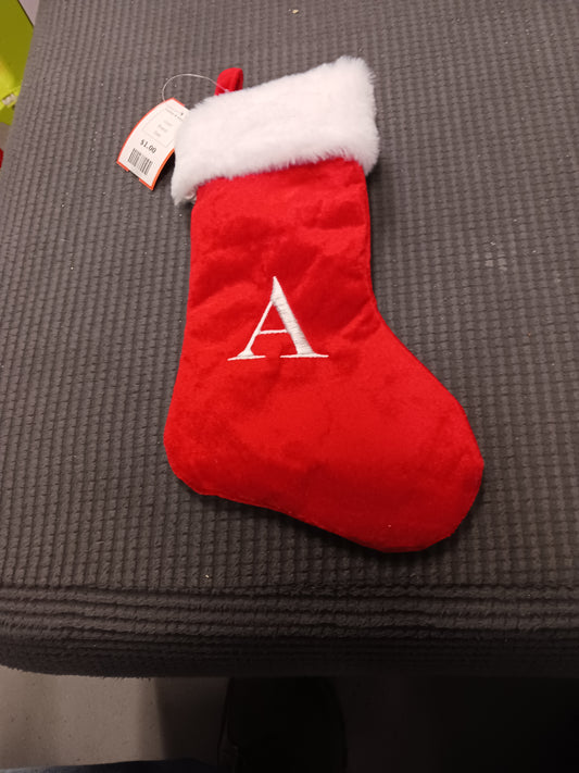 Letter A Stocking