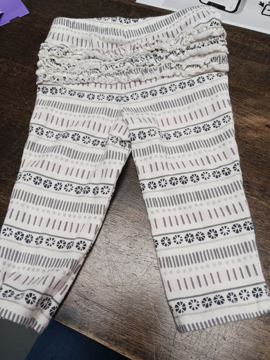 white/black Jumping Bean Leggings, 9M G