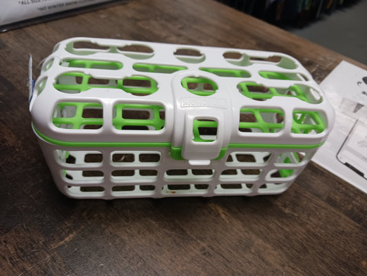 white/green Munchkin Dishwasher Basket