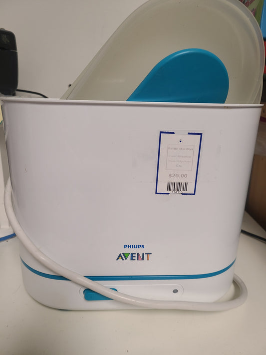 White/Blue Philips Avent Bottle Sterilizer