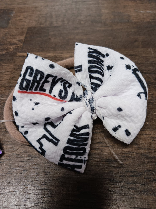 White Greys Anatomy  Bow