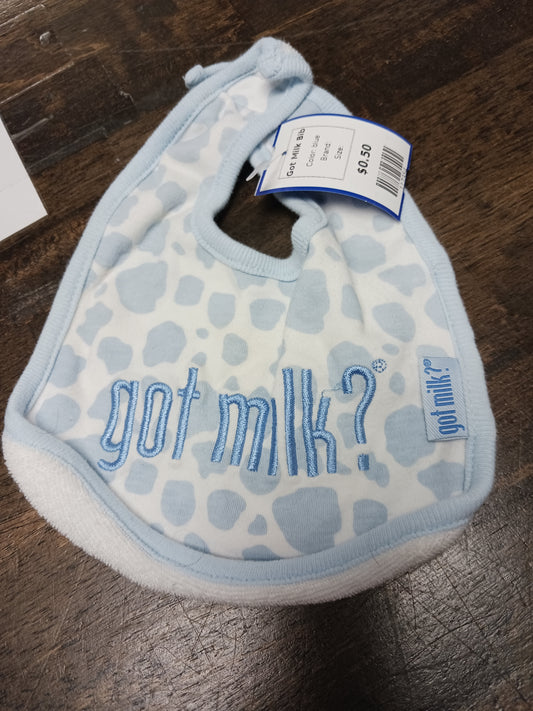 blue  Got Milk Bib