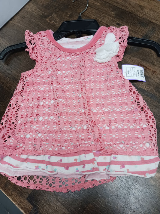 Pink/White Nanette Shirt, 4T G