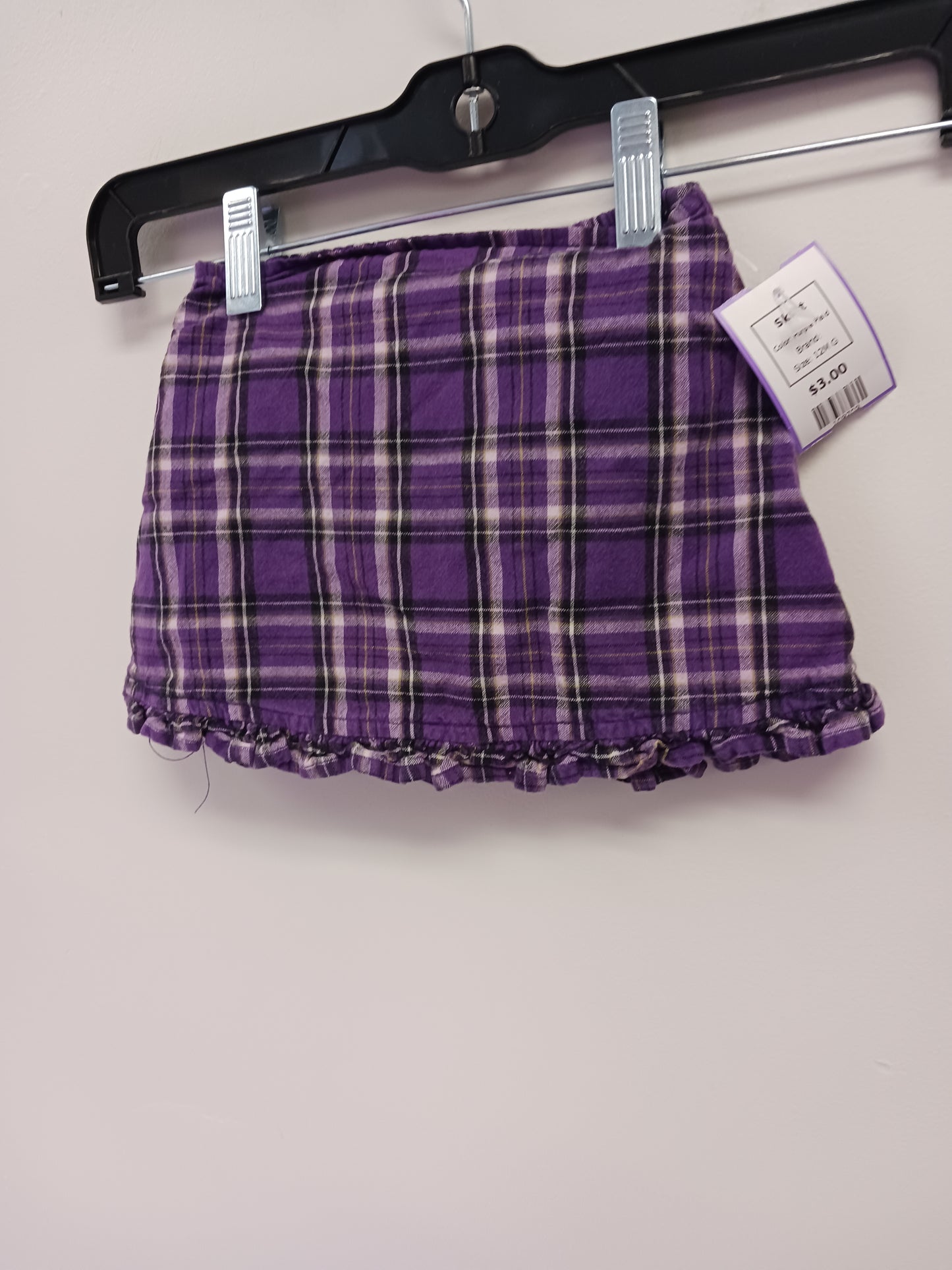 Purple Plaid  Skort, 12M G