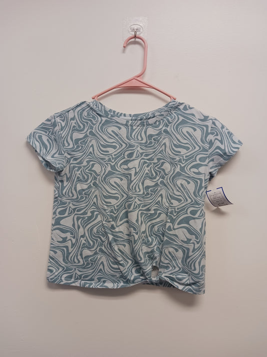 Blue Wonder Nation Swirl design Tshirt 7/8, 7 G