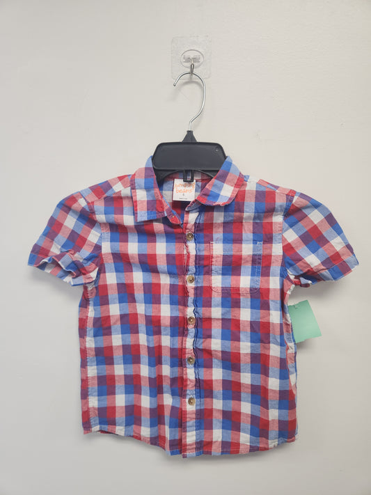 Red/White/Blue Jumping Bean Button Up, 5T B