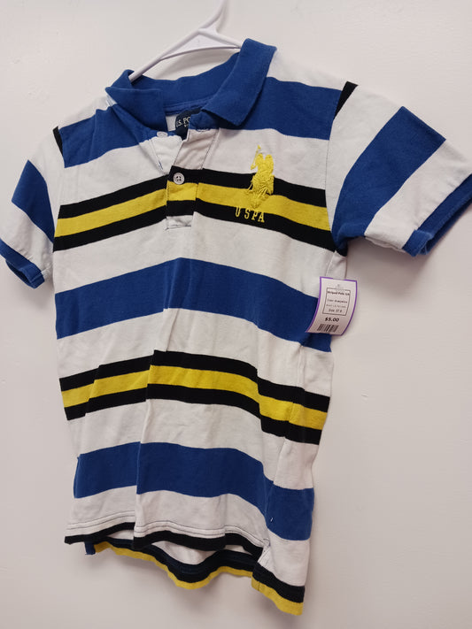 blue/yellow U.S. Polo Assn. Striped Polo 5/6, 5T B