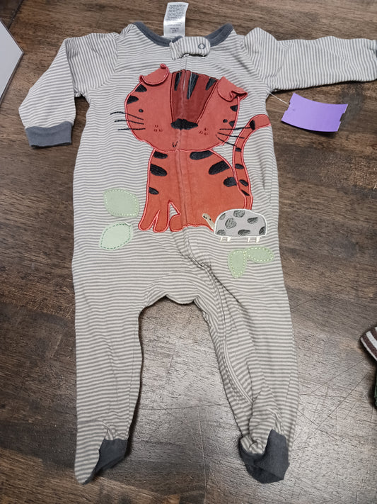brown stripe Gerber Lion Sleeper 0-3m, NB B