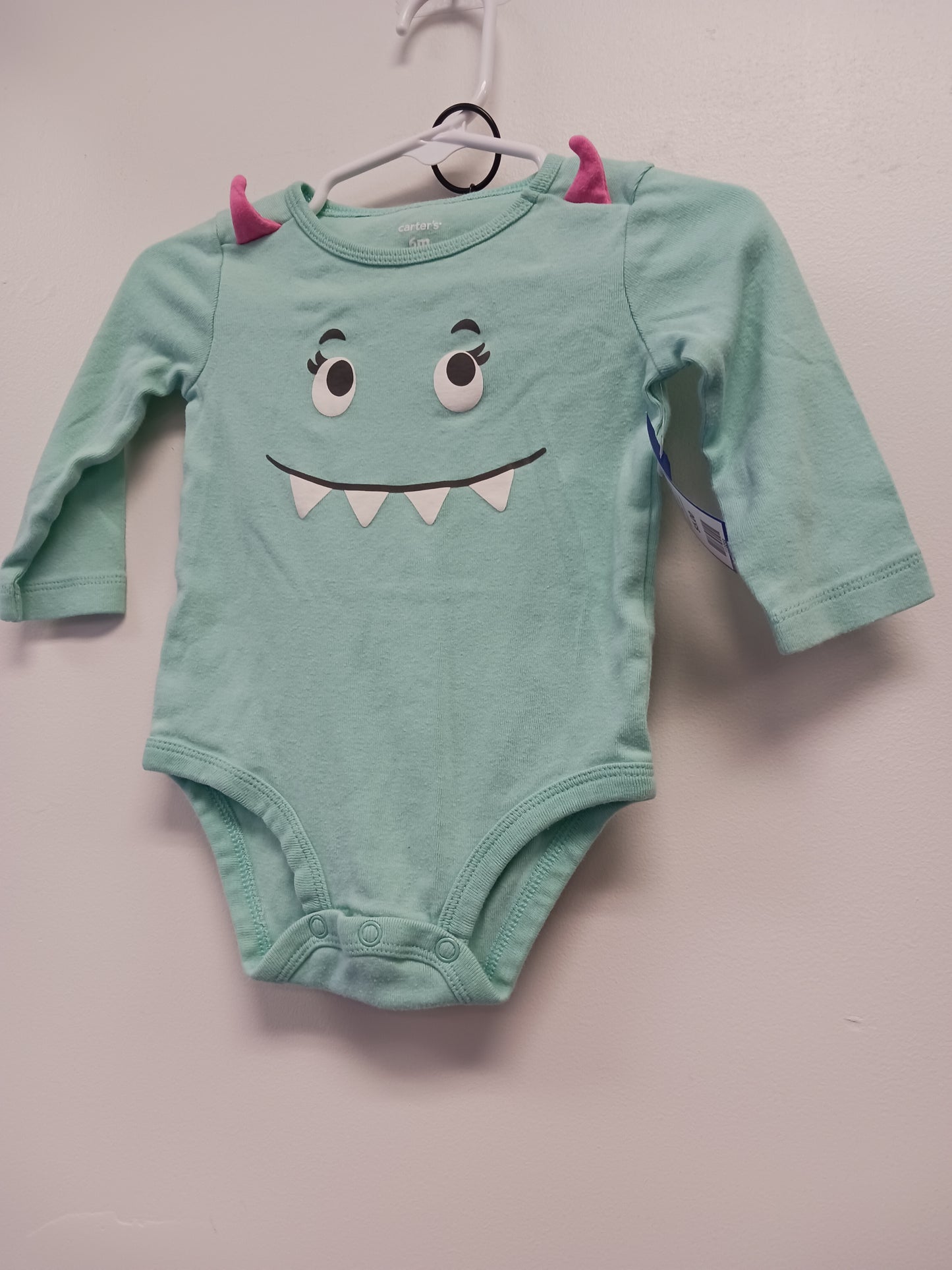 Blue/Grey Monster Carters Outfit, 6M G