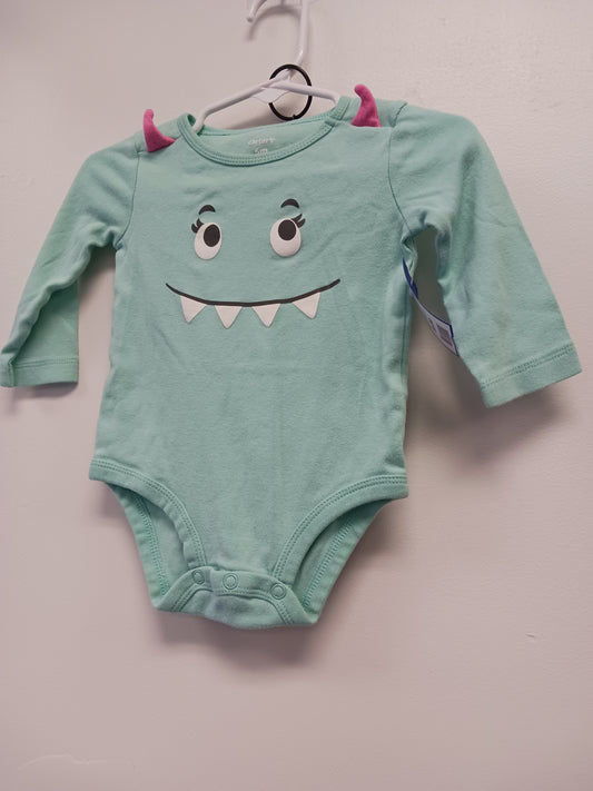 Blue/Grey Monster Carters Outfit, 6M G