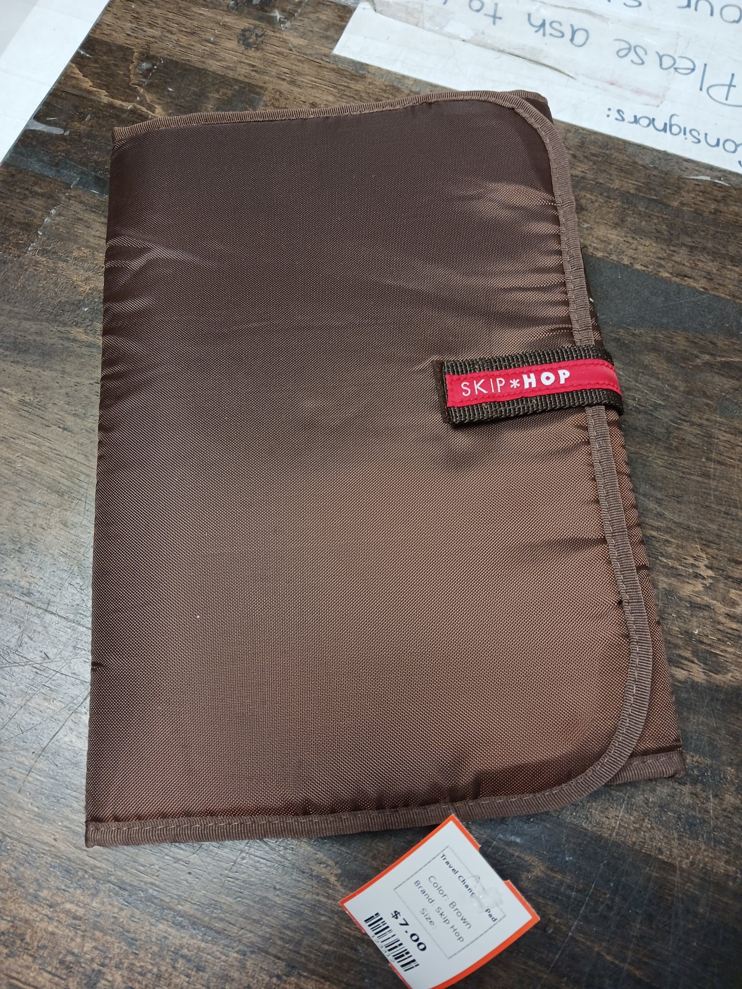 Brown Skip Hop Travel Changing Pad