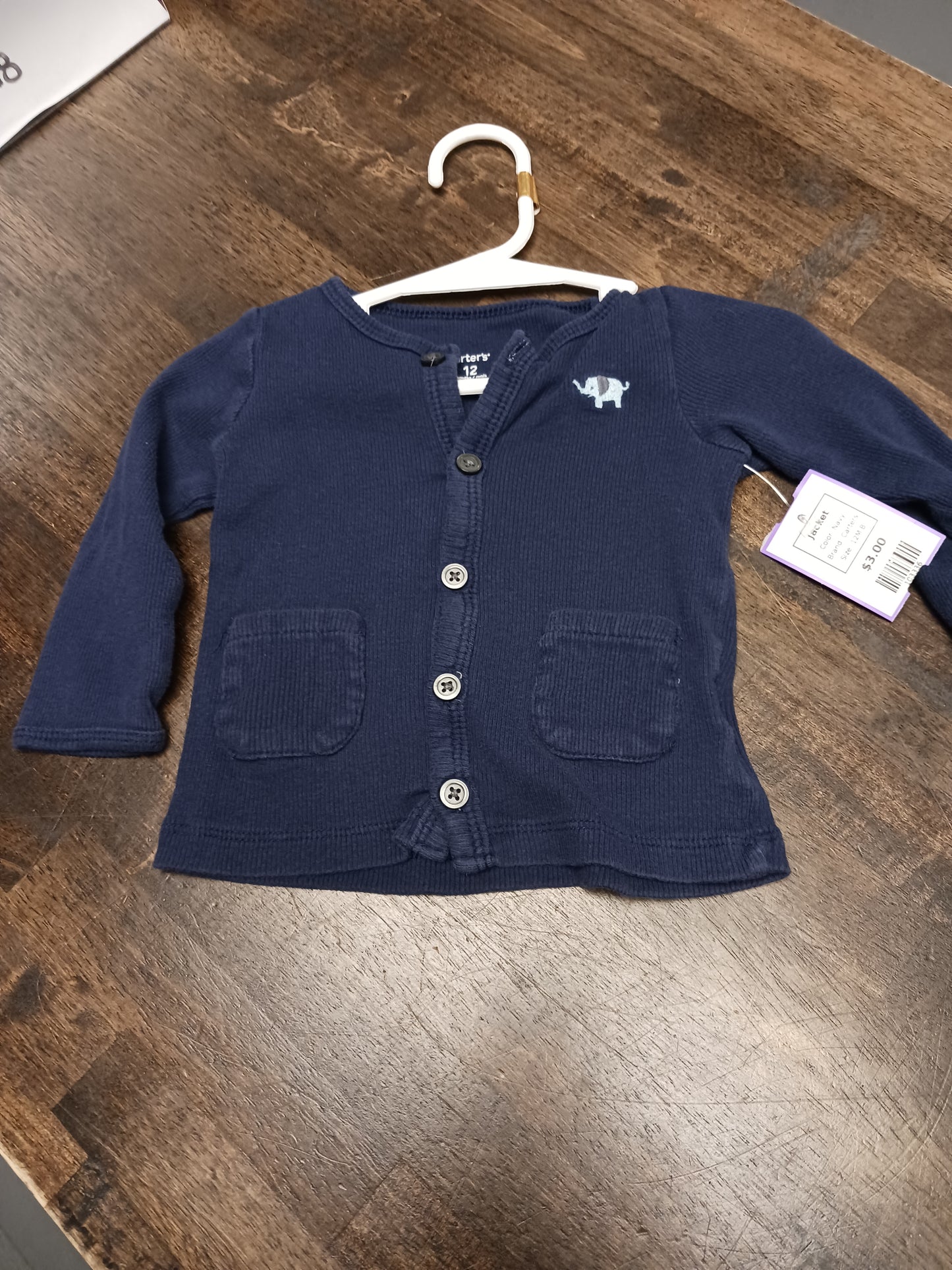Navy Carters Jacket, 12M B