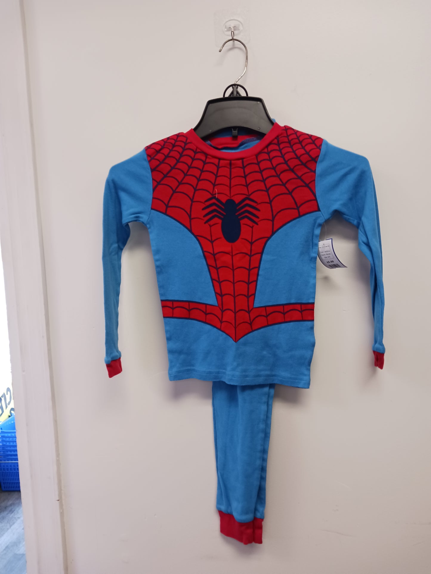 red/blue Marvel 3 Piece Spiderman PJS, 8 B