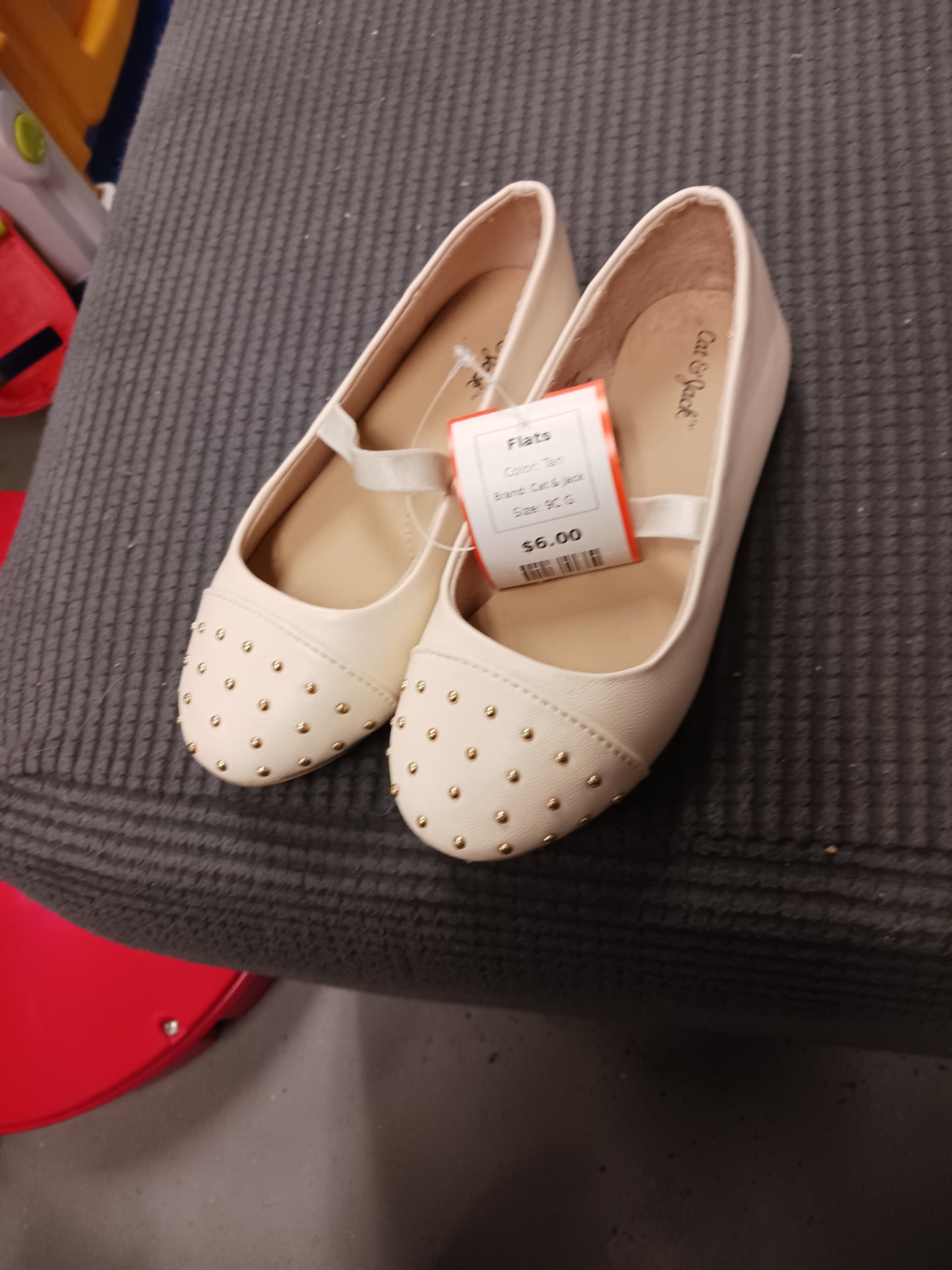 Tan Cat & Jack Flats, 9C G