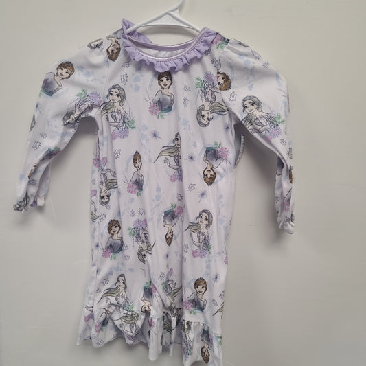 White/Purple Disney Frozen Nightgown, 4T G