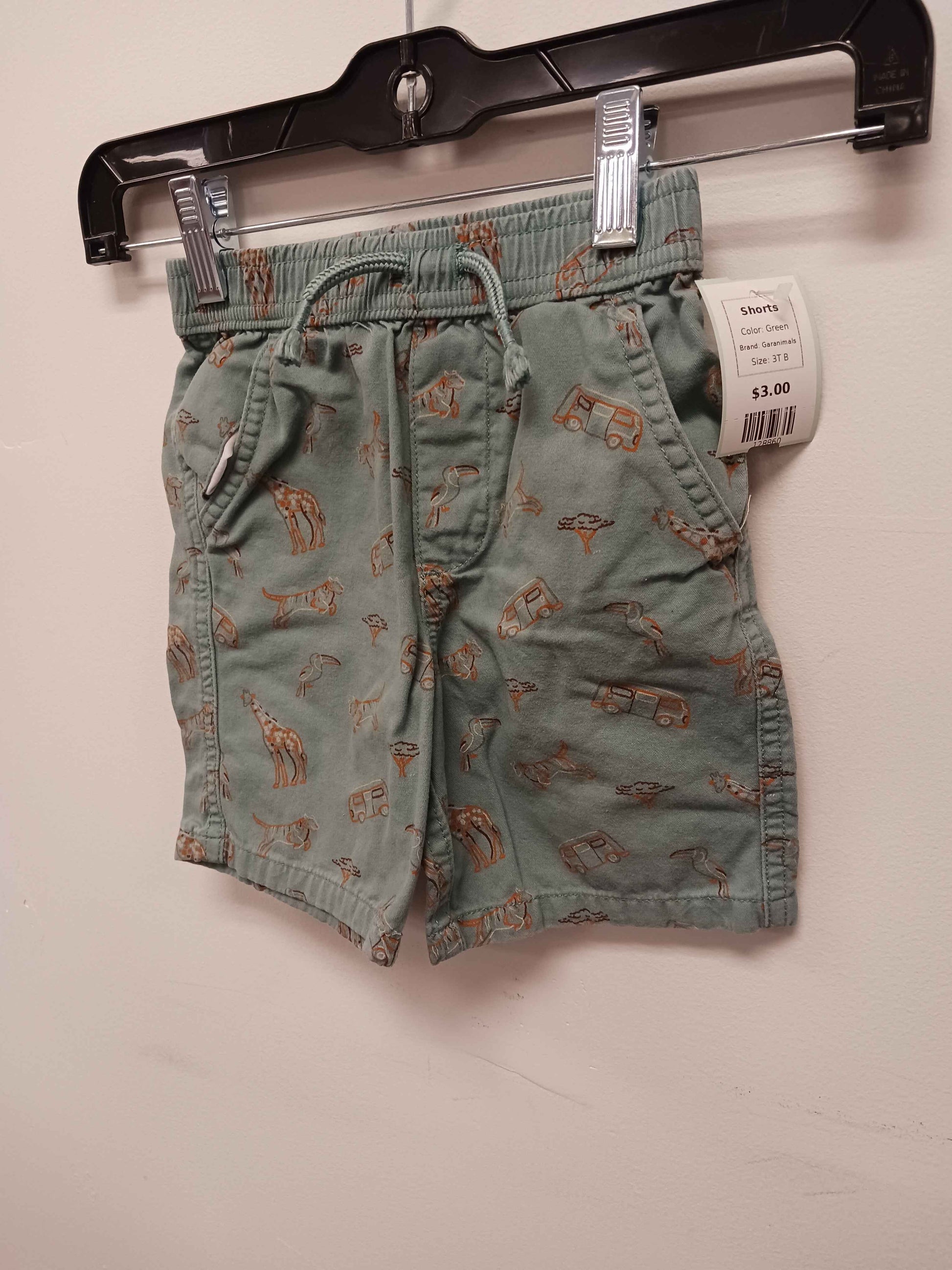 Green Garanimals Shorts, 3T B