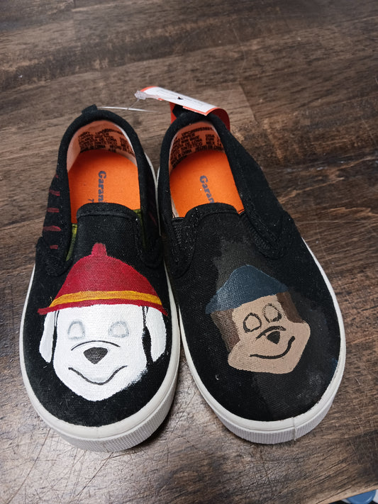 Black Garanimals Paw Patrol slip ons, 7 B