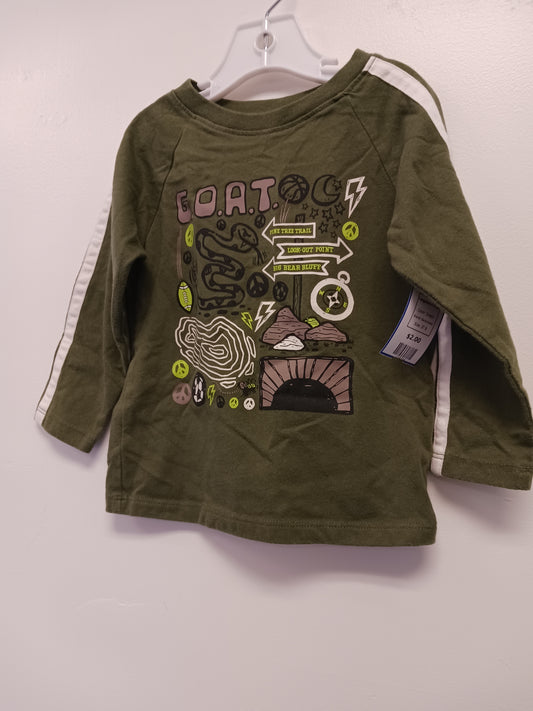 Green Garanimals Longsleeve Shirt, 2T B