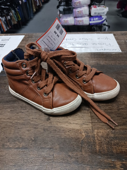 Brown Cat & Jack High Top Sneakers, 7 B