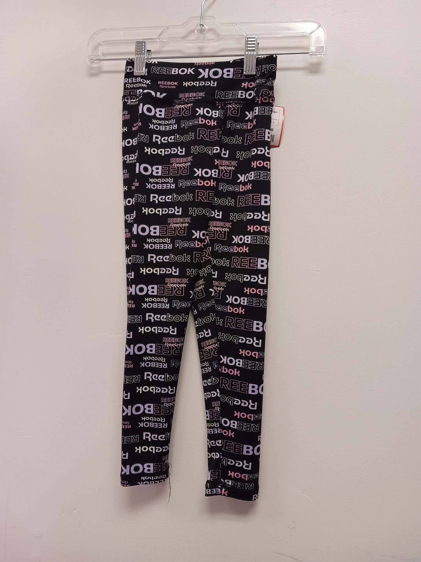 Black/Pink/Purple Reebok Leggings, 5T G
