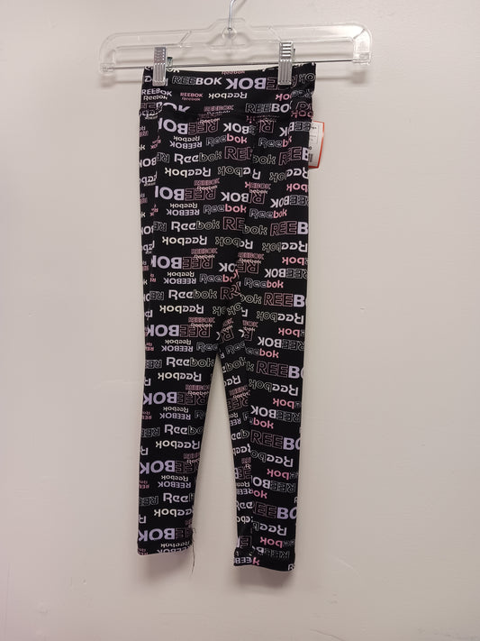 Black/Pink/Purple Reebok Leggings, 5T G