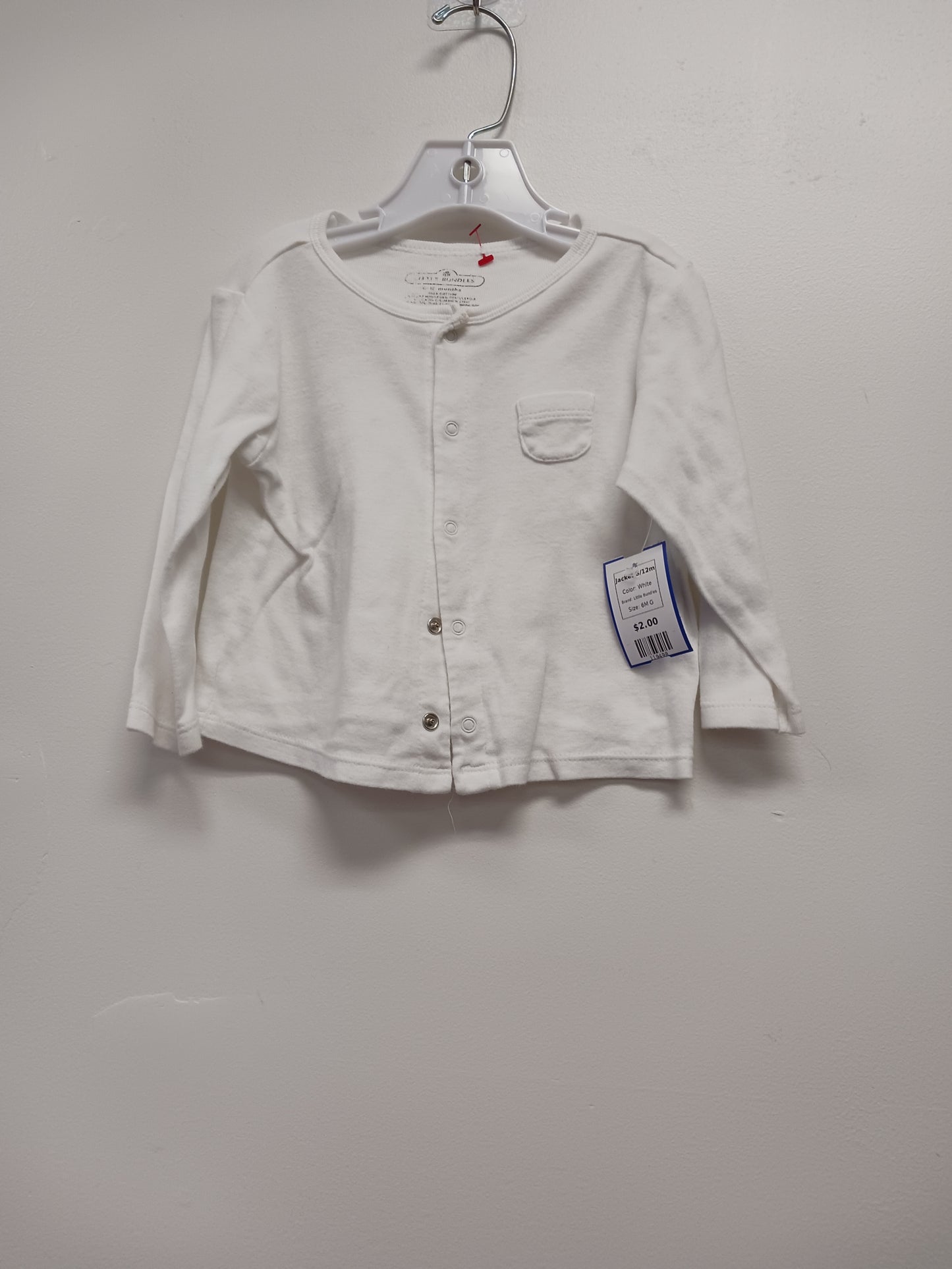 White Little Bundles Jacket 6/12m, 6M G