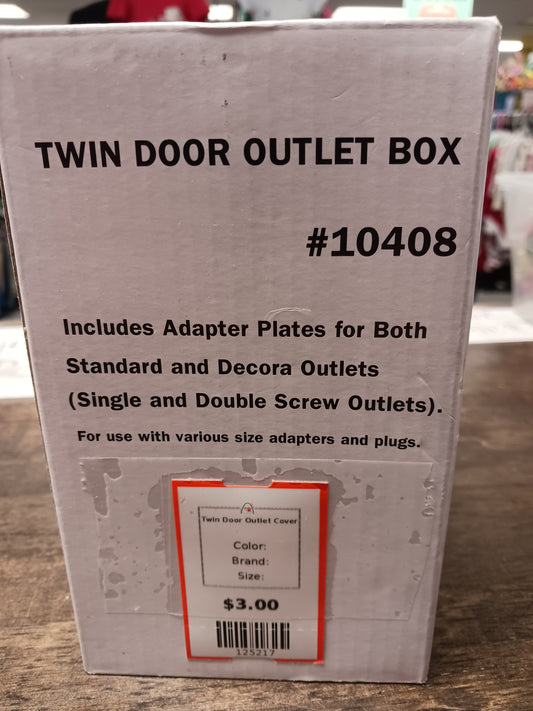 Twin Door Outlet Cover