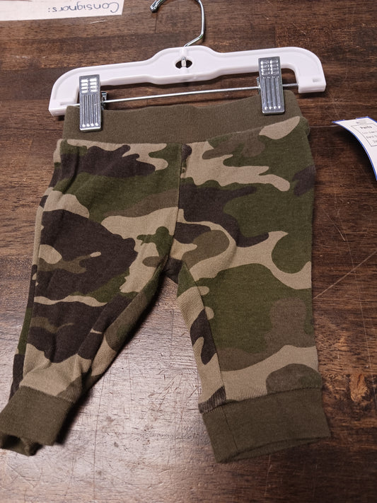 Green Camo Old Navy Pants, NB B