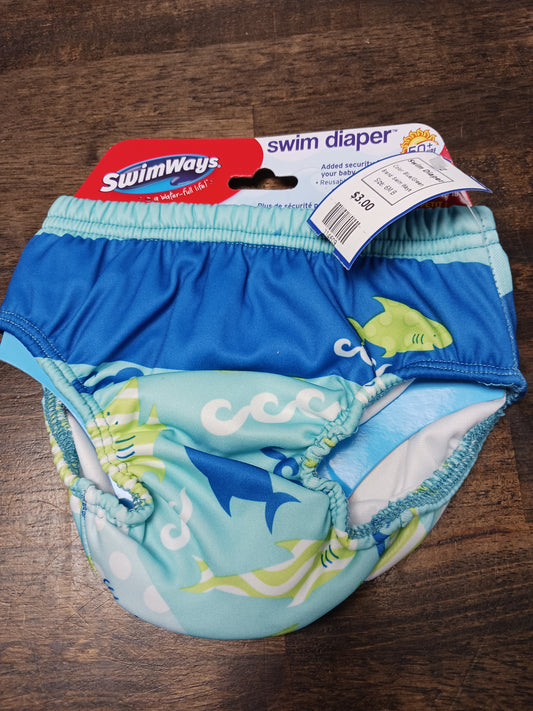 Blue/Green Swim Ways Swim Diaper, 6M B