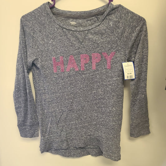Blue/Pink Happy Old Navy Longsleeve Shirt, 8 G