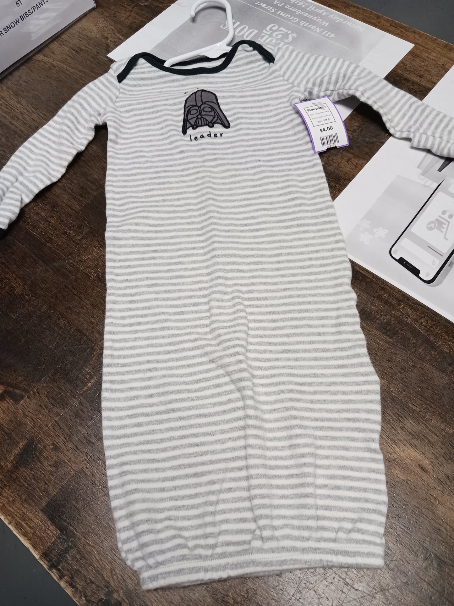Grey Star Wars Amazon Essentials Sleepsack, 6M B
