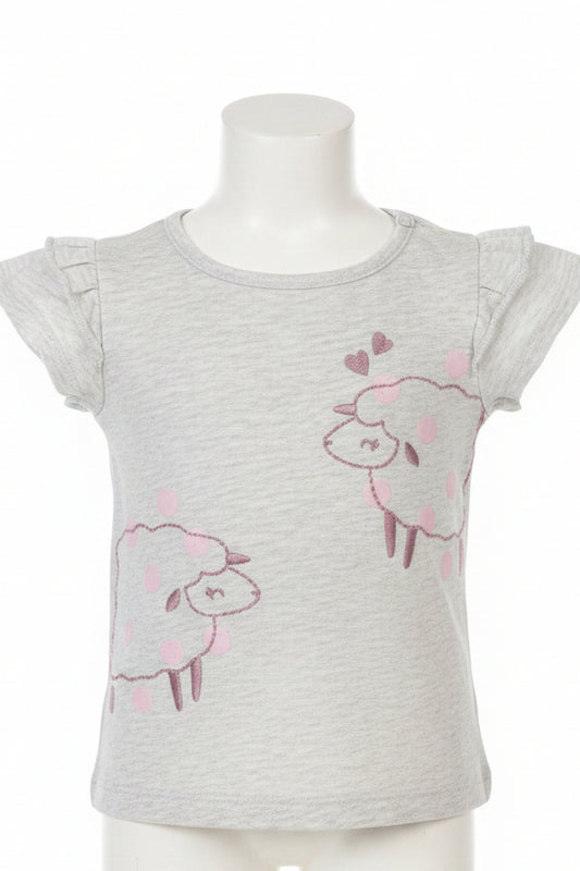 Grey/Purple Sheep Carters Shirt, 3M G