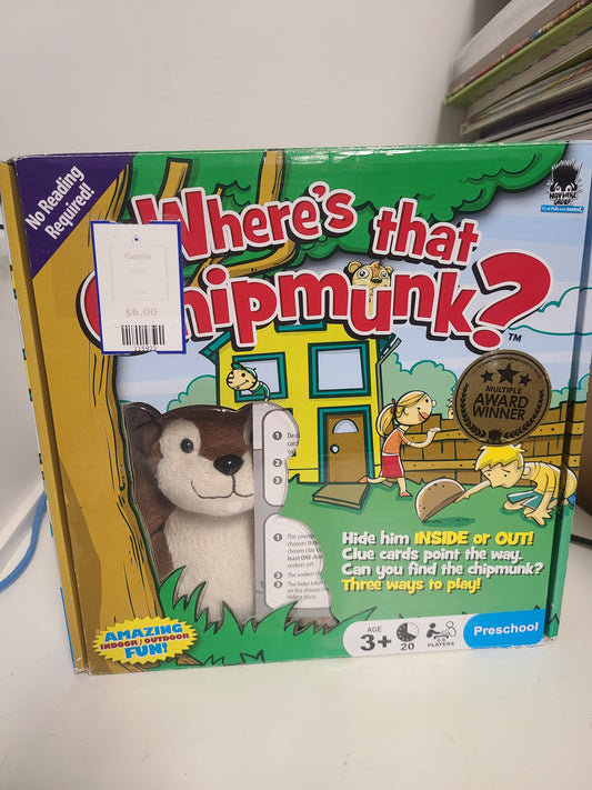Where's That Chipmunk? Game