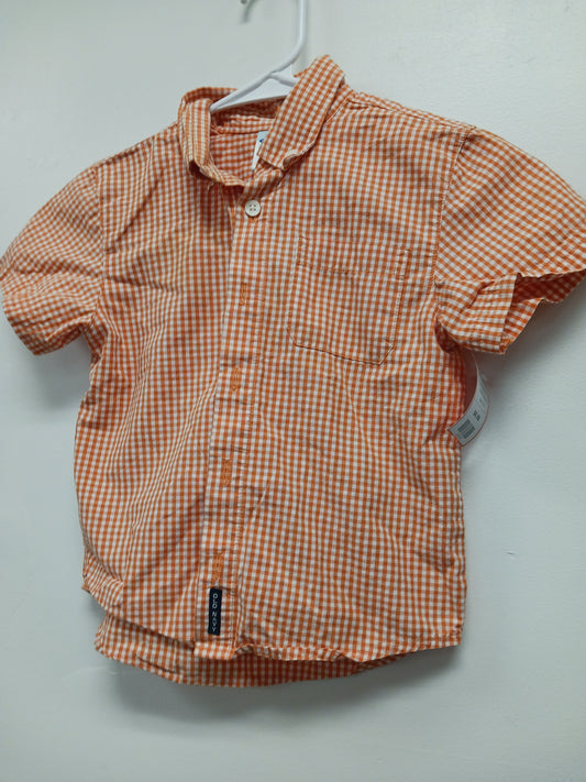 Orange/White Old Navy Button Up, 3T B