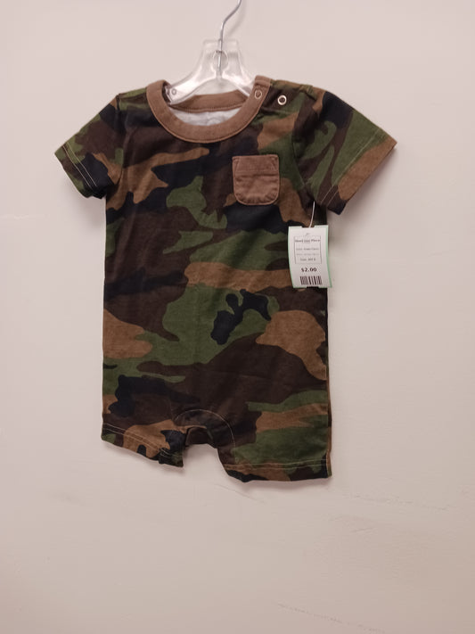 Green Camo Wonder Nation Short One Piece, 6M B