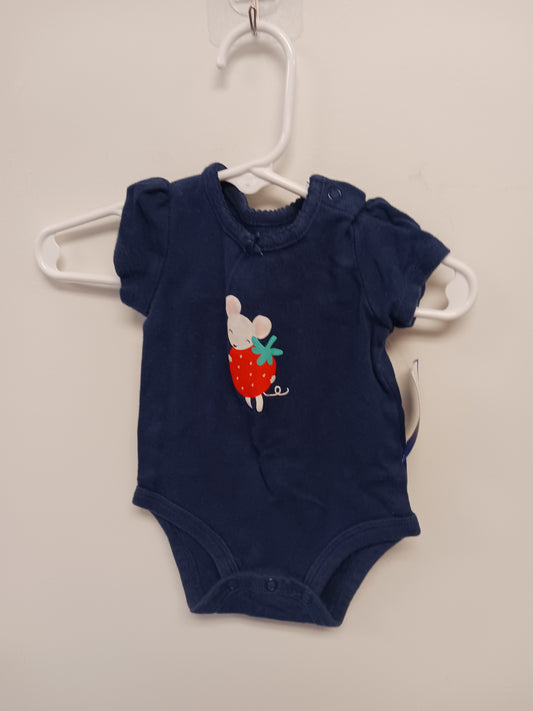 blue Carters Mouse w/strawberry onesie, 3M G