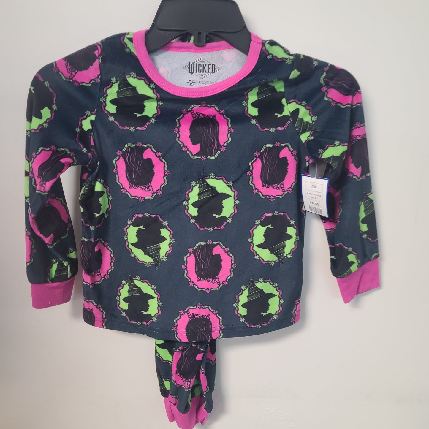 Grey/Pink/Green Wicked Pjs, 6 G