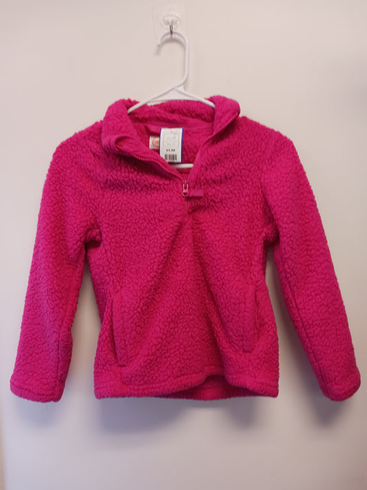 pink Wonder Nation 1/4 Zip Fuzzy Jacket 7/8, 7 G