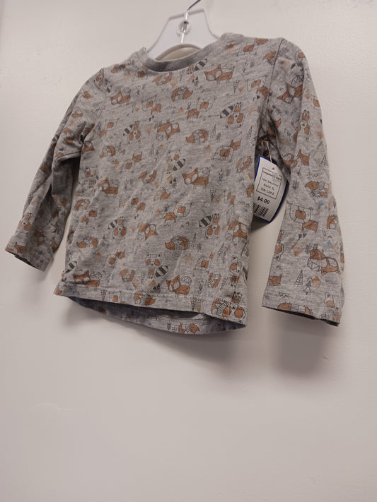 Grey Animal Tu Longsleeve Shirt, 12M B