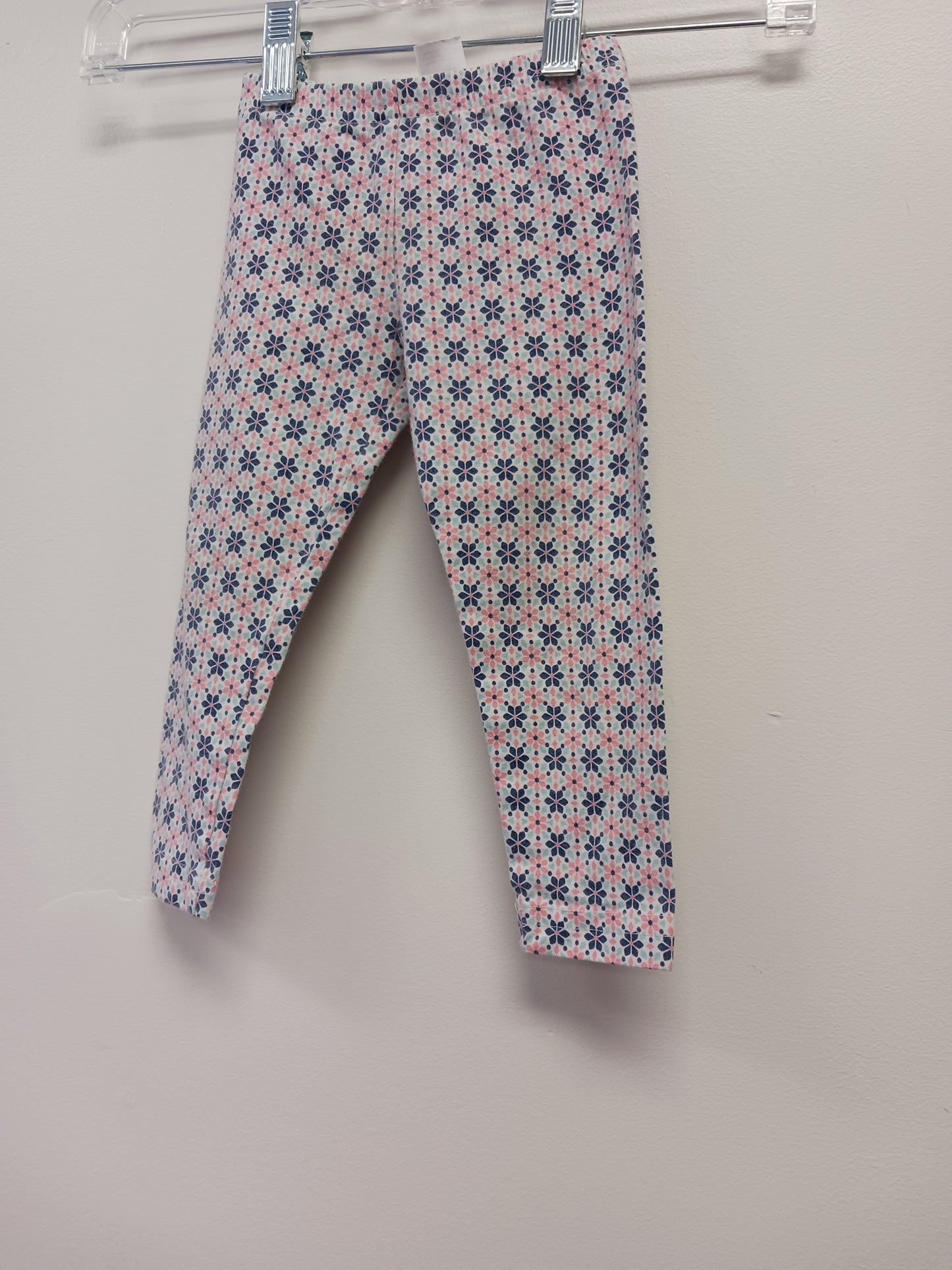 Pink/Blue Carters Flower Leggings, 18M G