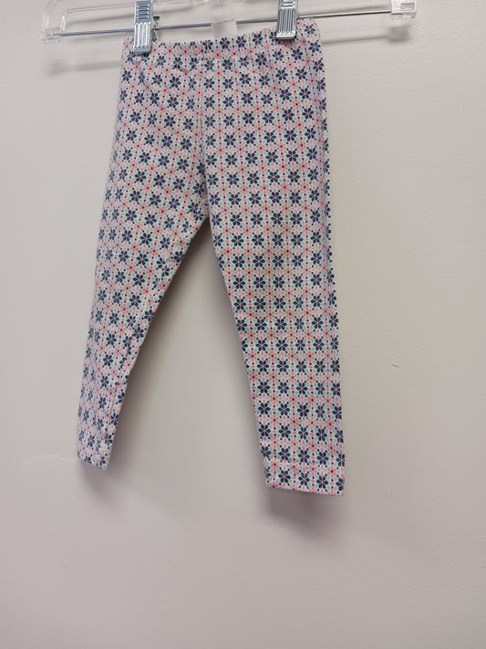 Pink/Blue Carters Flower Leggings, 18M G