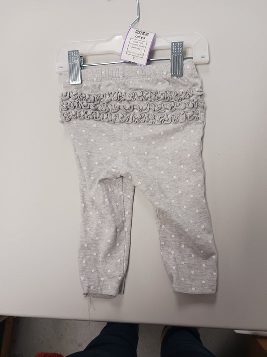 grey Old Navy Grey Heart Pants 6-12m, 6M G