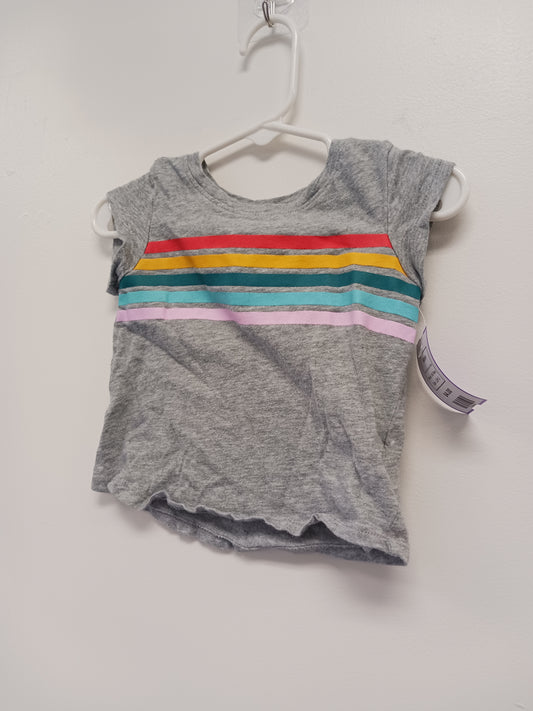 Grey/Colorful Striped Old Navy Shirt, 12M G