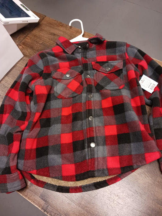 Red/Grey/Black Plaid Eddie Bauer Jacket, 8 B