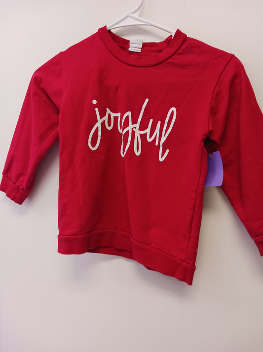 red Boutique Joyful sweat shirt 4-5, 4T G