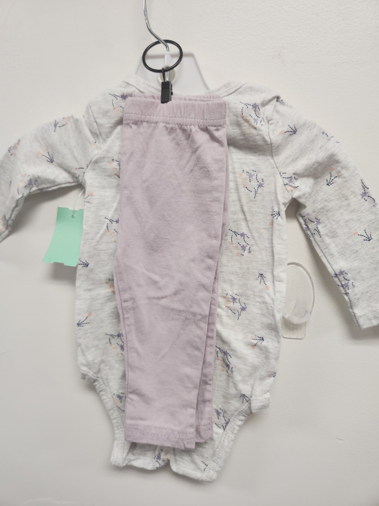 Grey/Purple Mother's Promise Outfit, 6M G