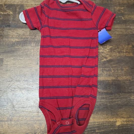 red/blue simple joys striped onesie, 12M B