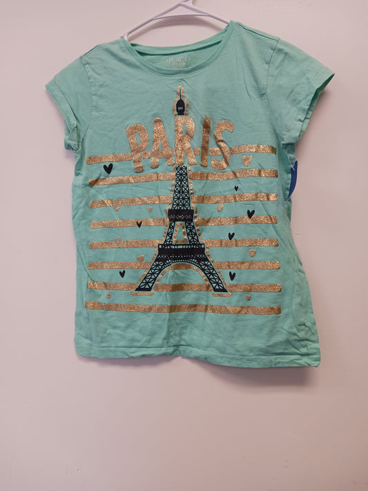 Green Childrens Place Paris Tshirt 10/12, 10 G