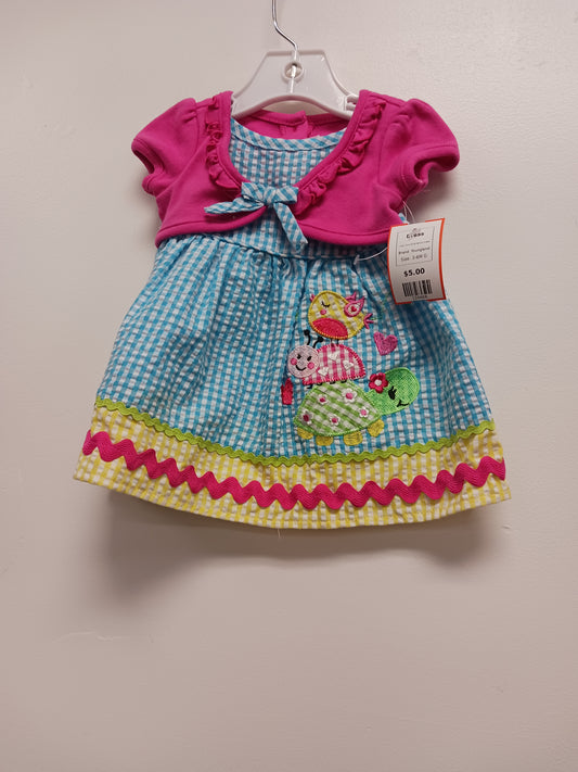 Pink/Blue/Yellow/Green Youngland Dress, 3-6M G