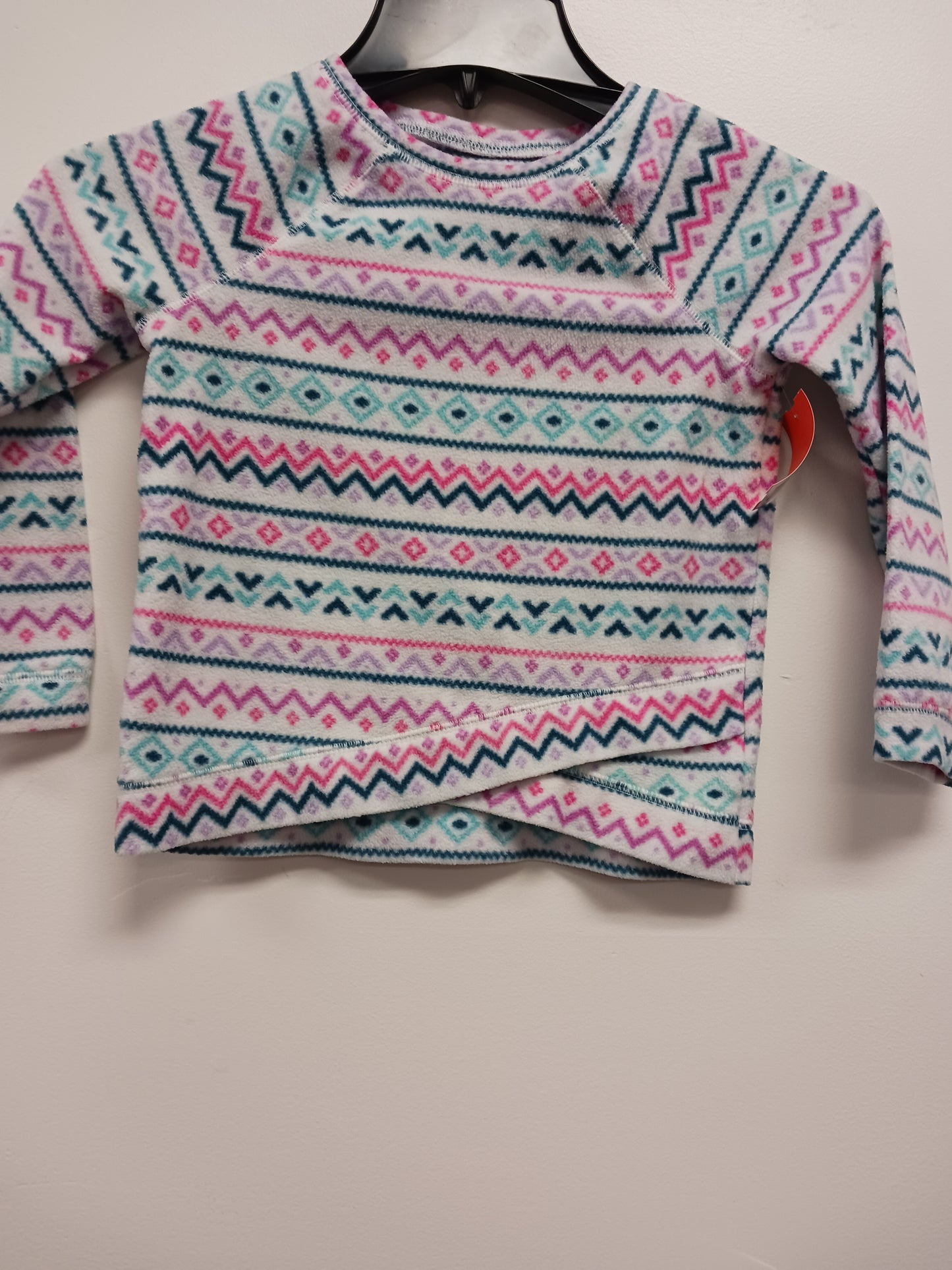 White/Colorful Jumping Bean Longsleeve Shirt, 5T G